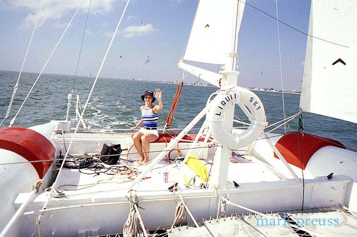 wooden sailboat