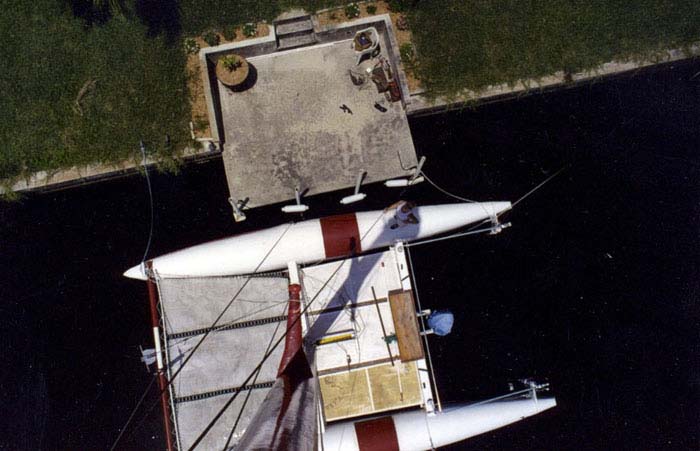 wooden sailboat