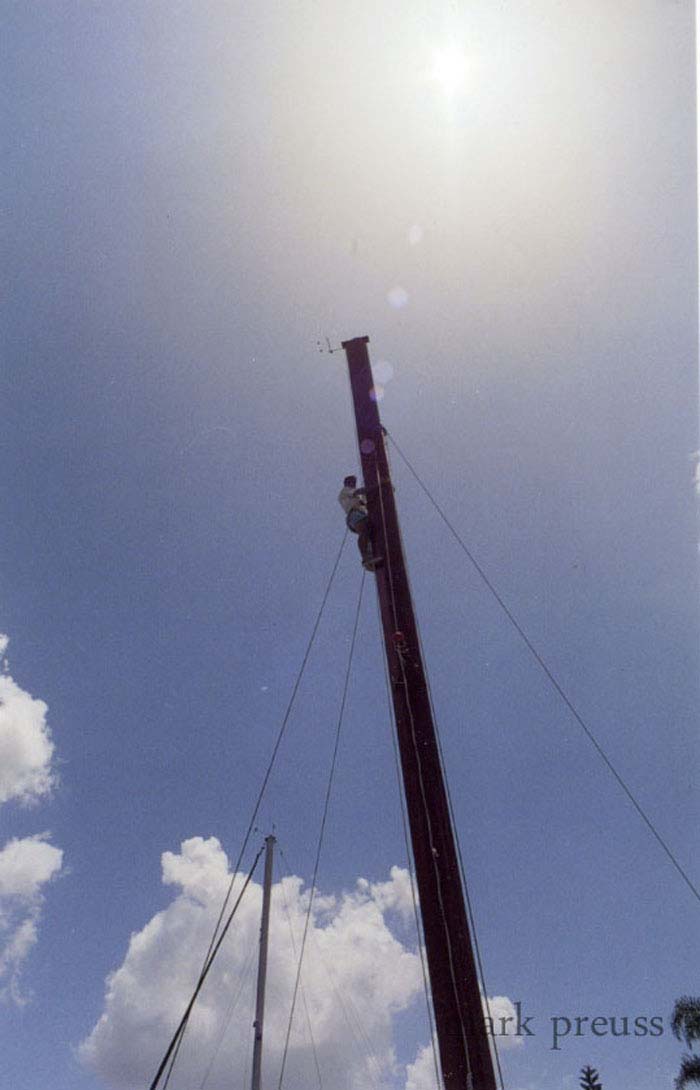 wooden sailboat