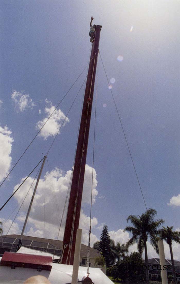 wooden sailboat