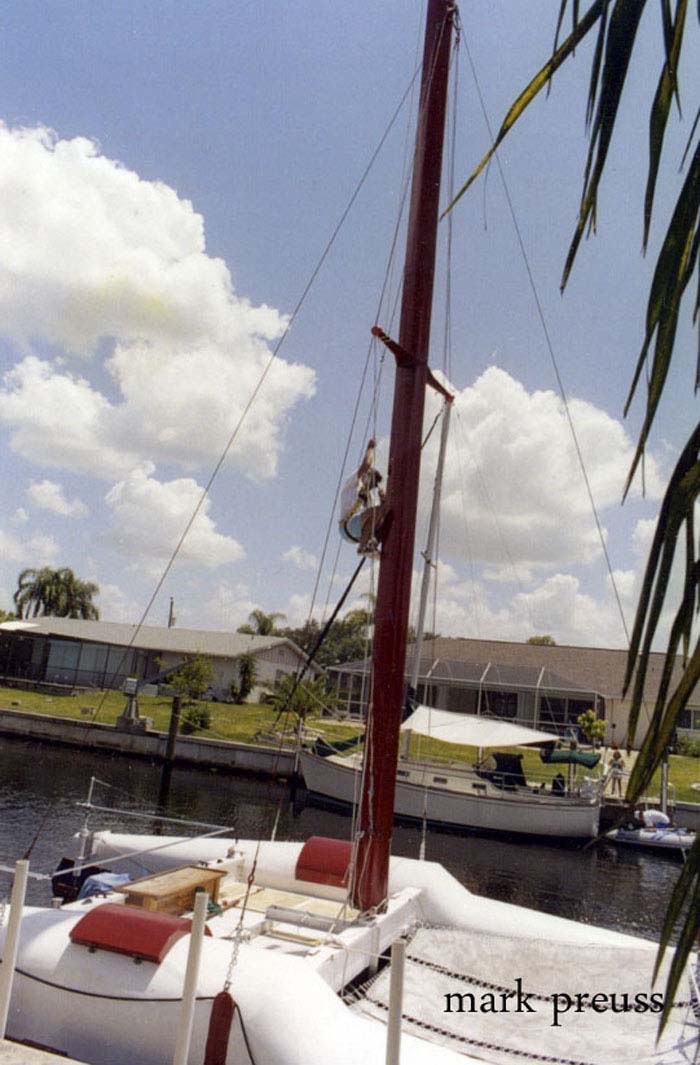 wooden sailboat