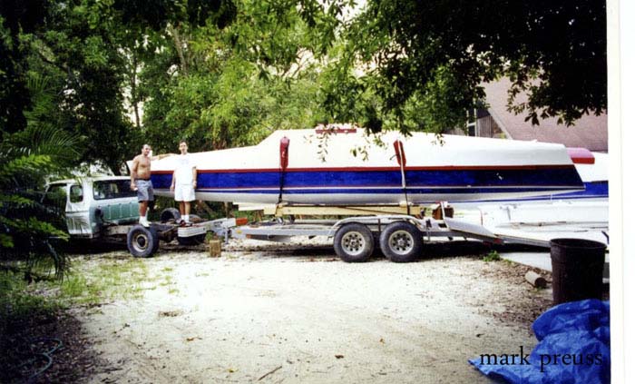 wooden sailboat