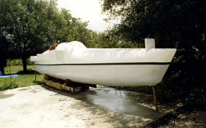 wooden sailboat