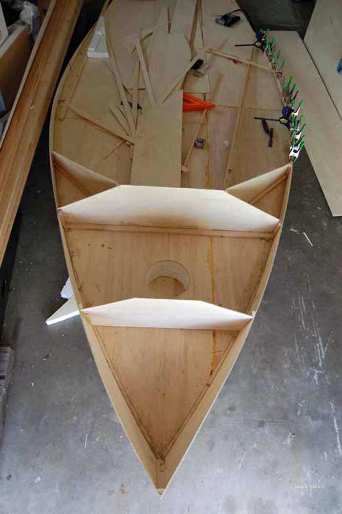 wooden sailboat