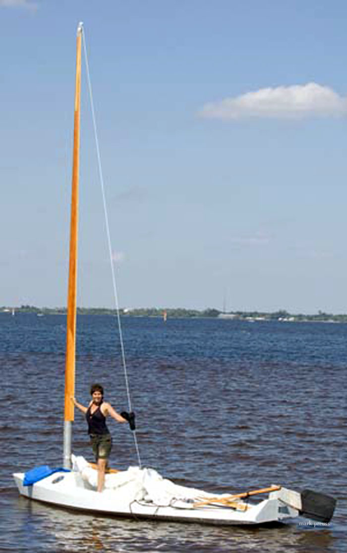 wooden sailboat