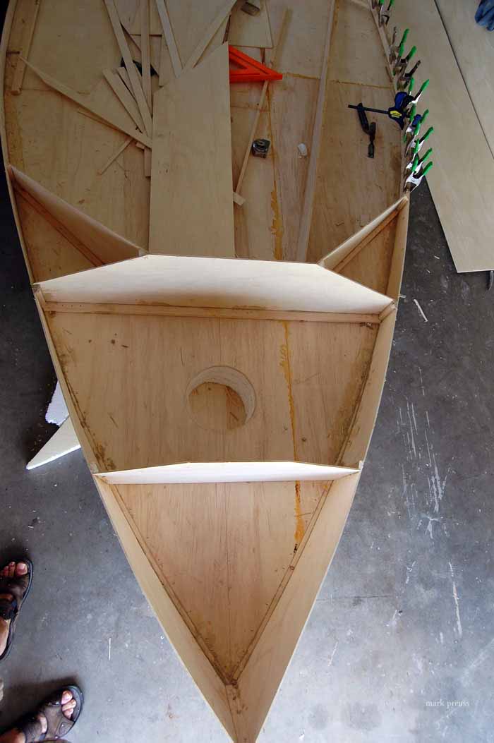 wooden sailboat