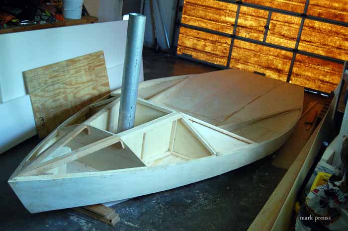 wooden sailboat