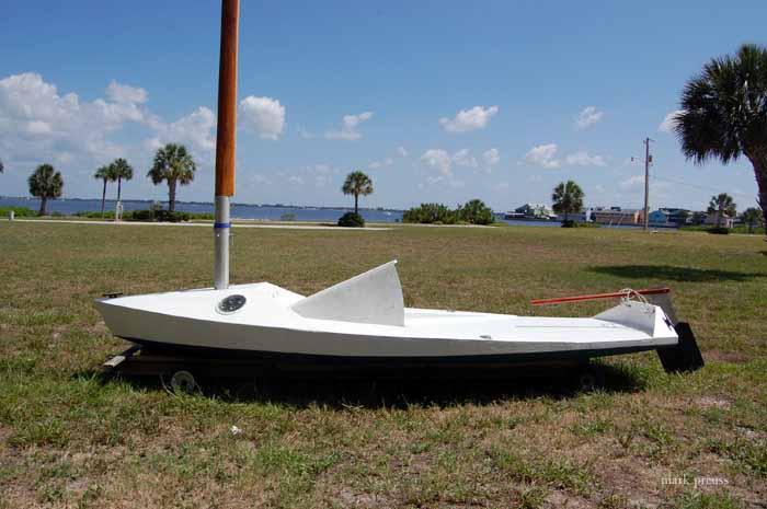 wooden sailboat